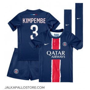 Paris Saint-Germain Presnel Kimpembe #3 Kotipaita Lapsille 2024-25 Lyhythihainen (+ shortsit)